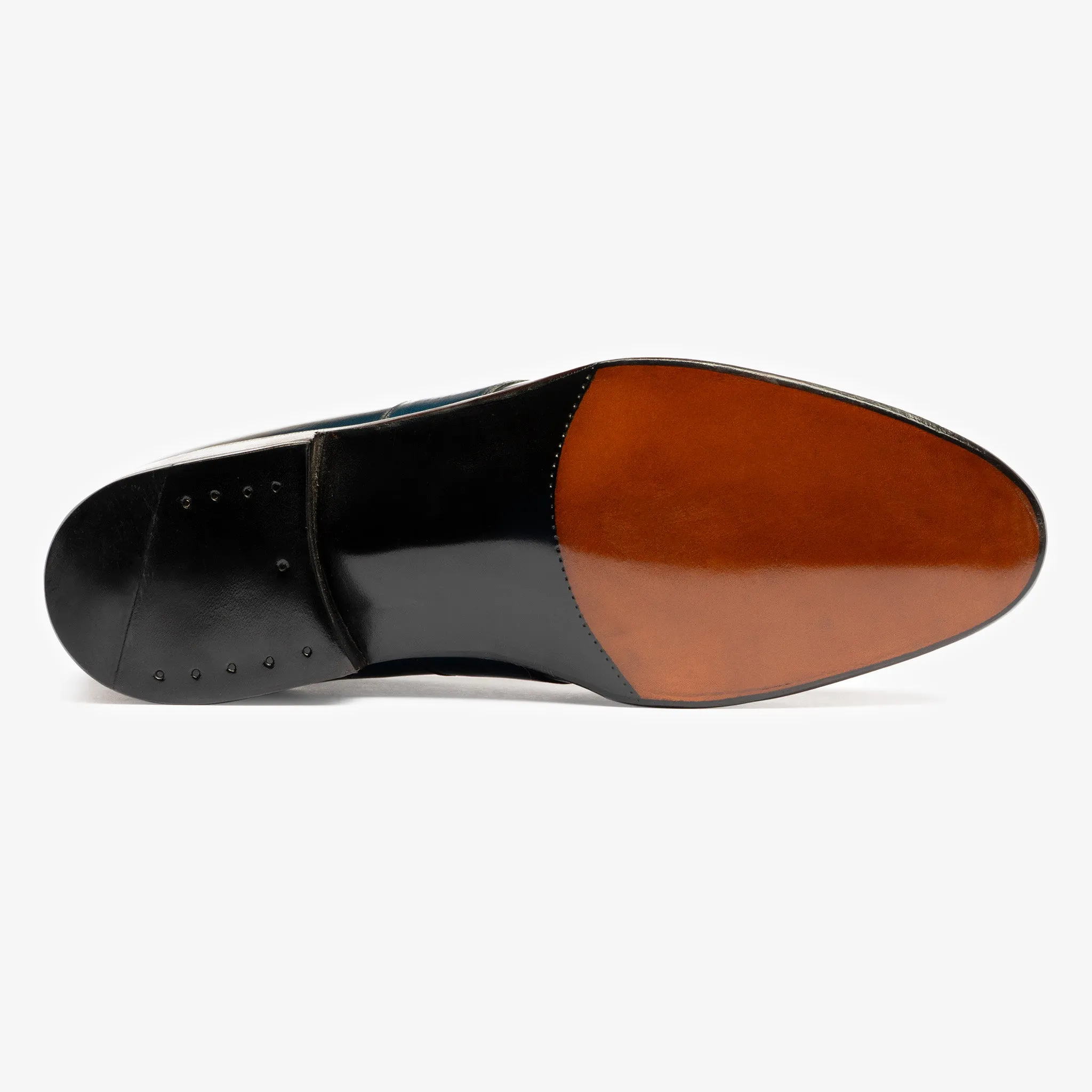 Full Strap Penny Loafer - Blue Shell Cordovan - Zilo Last