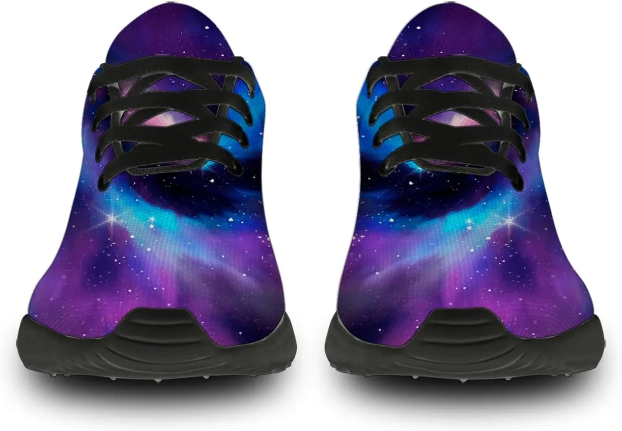 Galaxy Shoes for Women Men Running Shoes Womens Mens Breathable Walking Tennis Sneakers Cosmic Shoes Gifts