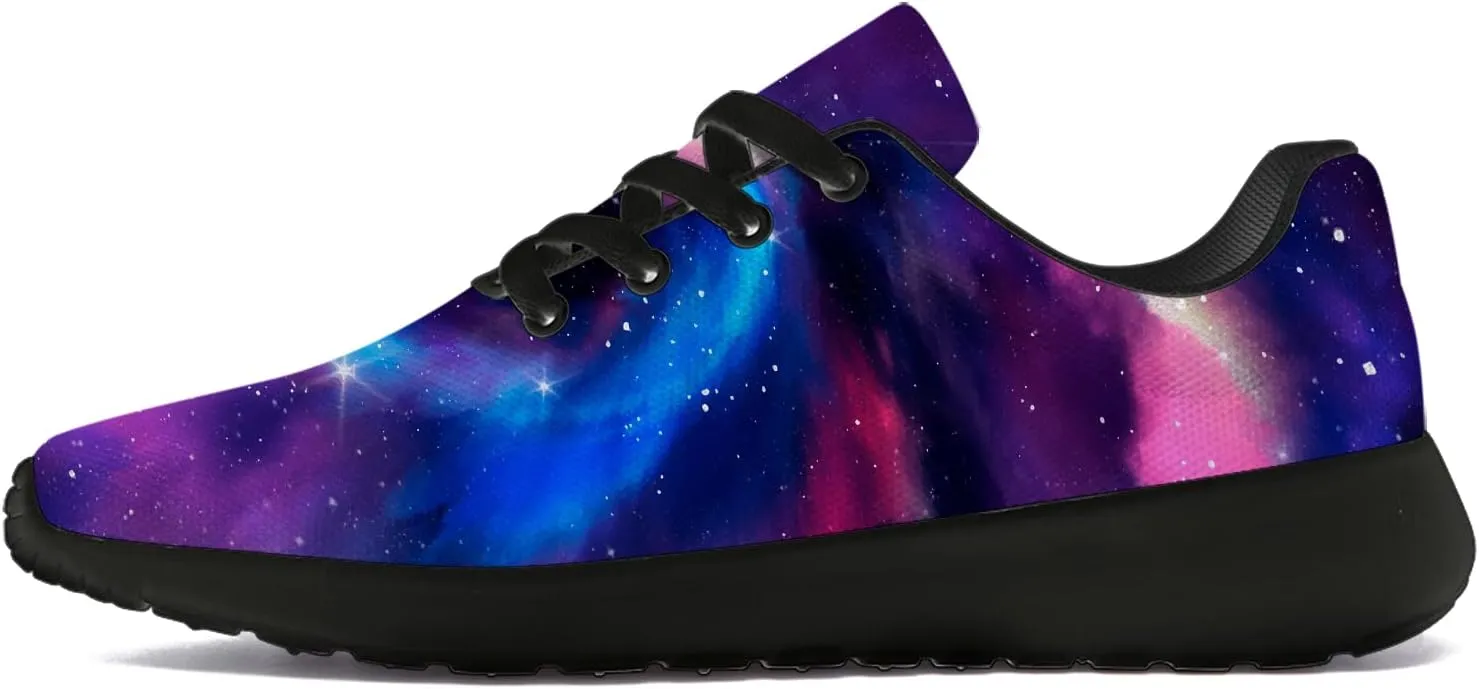 Galaxy Shoes for Women Men Running Shoes Womens Mens Breathable Walking Tennis Sneakers Cosmic Shoes Gifts