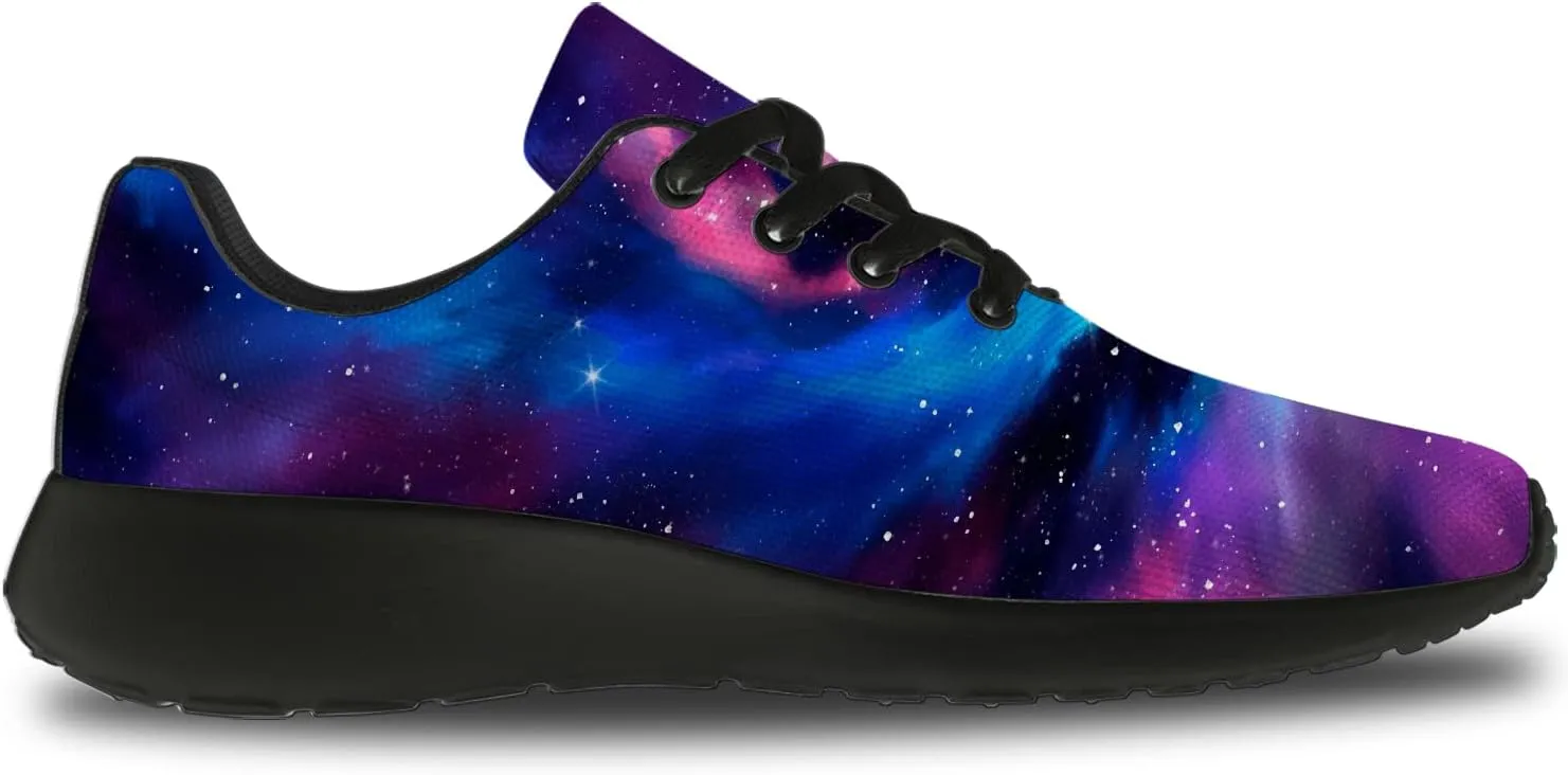 Galaxy Shoes for Women Men Running Shoes Womens Mens Breathable Walking Tennis Sneakers Cosmic Shoes Gifts