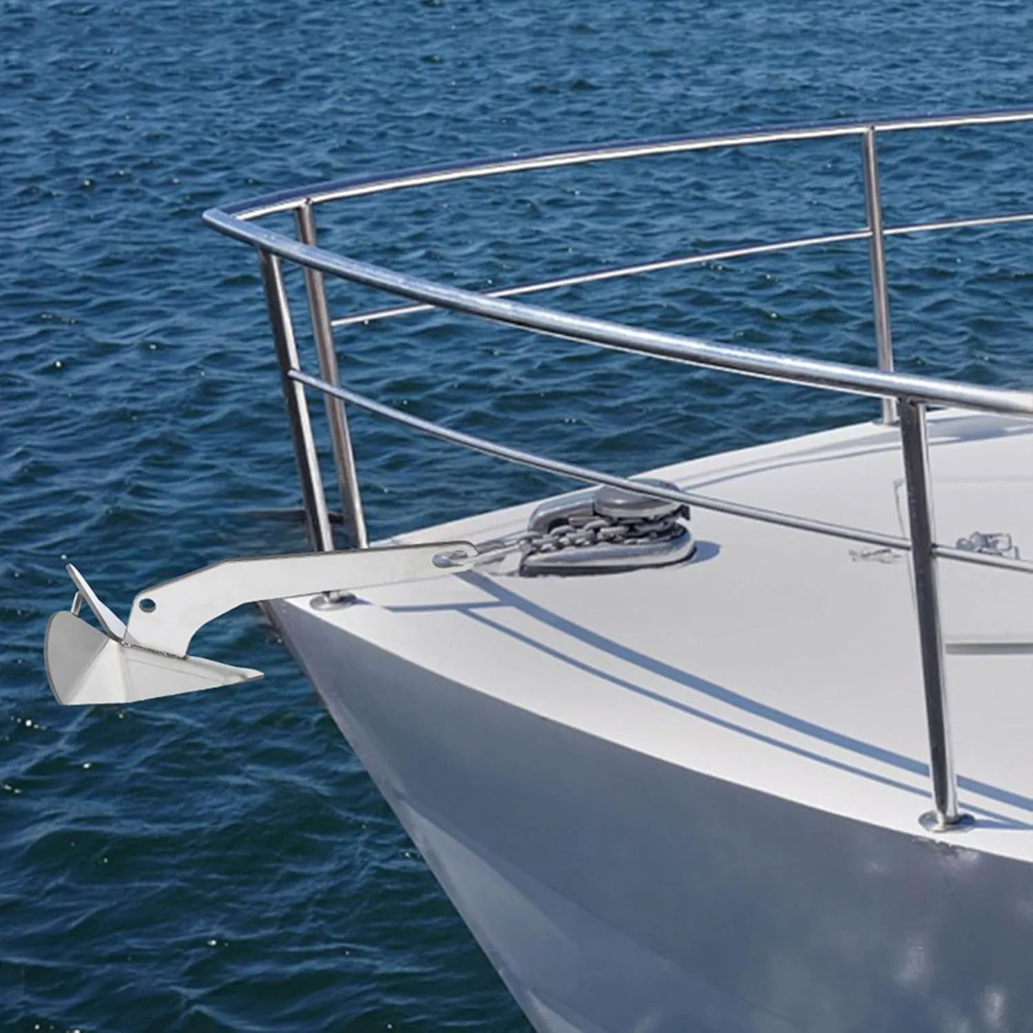 GAOMON 316 Stainless Steel Delta-Style Anchor, Fluke Anchor for Pontoon, Dinghies, Fishing Boats, Bass Boats, Sport Boats