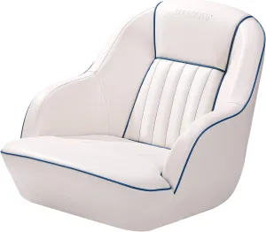 GAOMON Captain Bucket Seat, Boat Seat, Boat Cabin Seating,Pontoon Boat Seats,Boat Captains Chairs,Fishing Seats for Boats,22"L*21.5"W*19.5"H,White/Blue