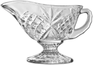 Godinger Gravy Boat Thanksgiving Table Decor Red Holiday Decor, Clear