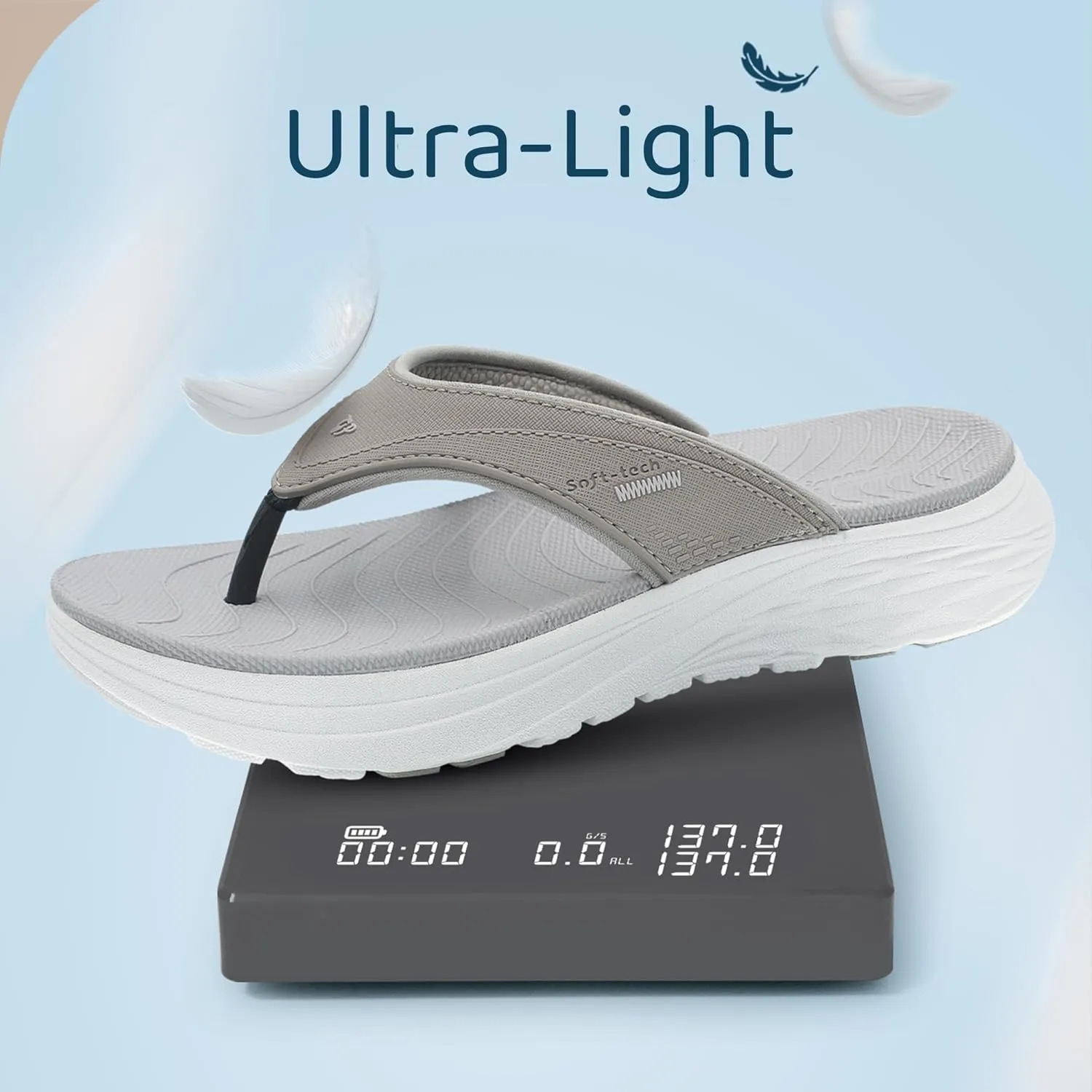 Gold Pigeon Shoes EVA Anti-Fatigue Ultra-Cushion Unisex Slide Sandals Adjustable Straps