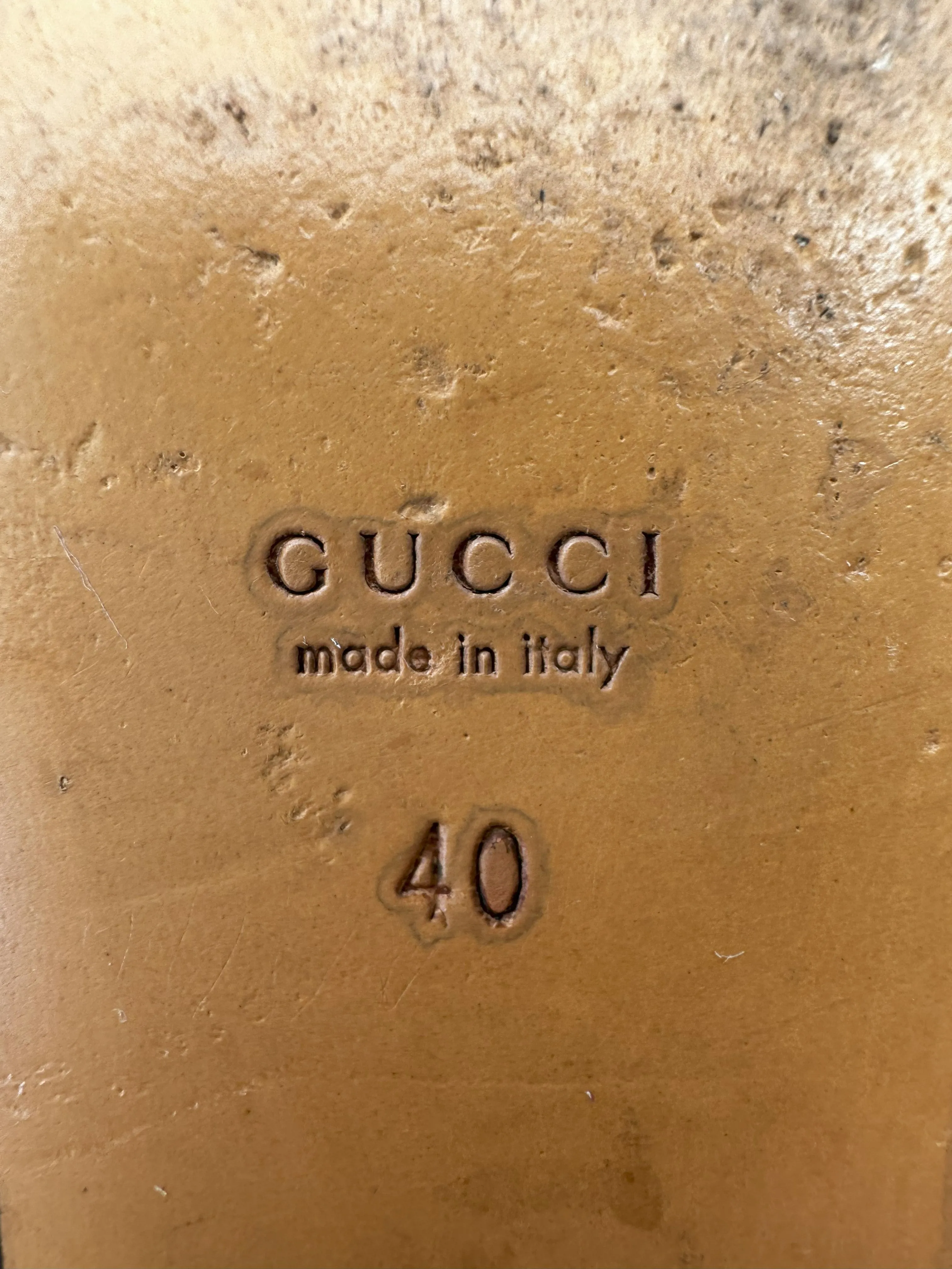 GUCCI Black Slip-On Mules