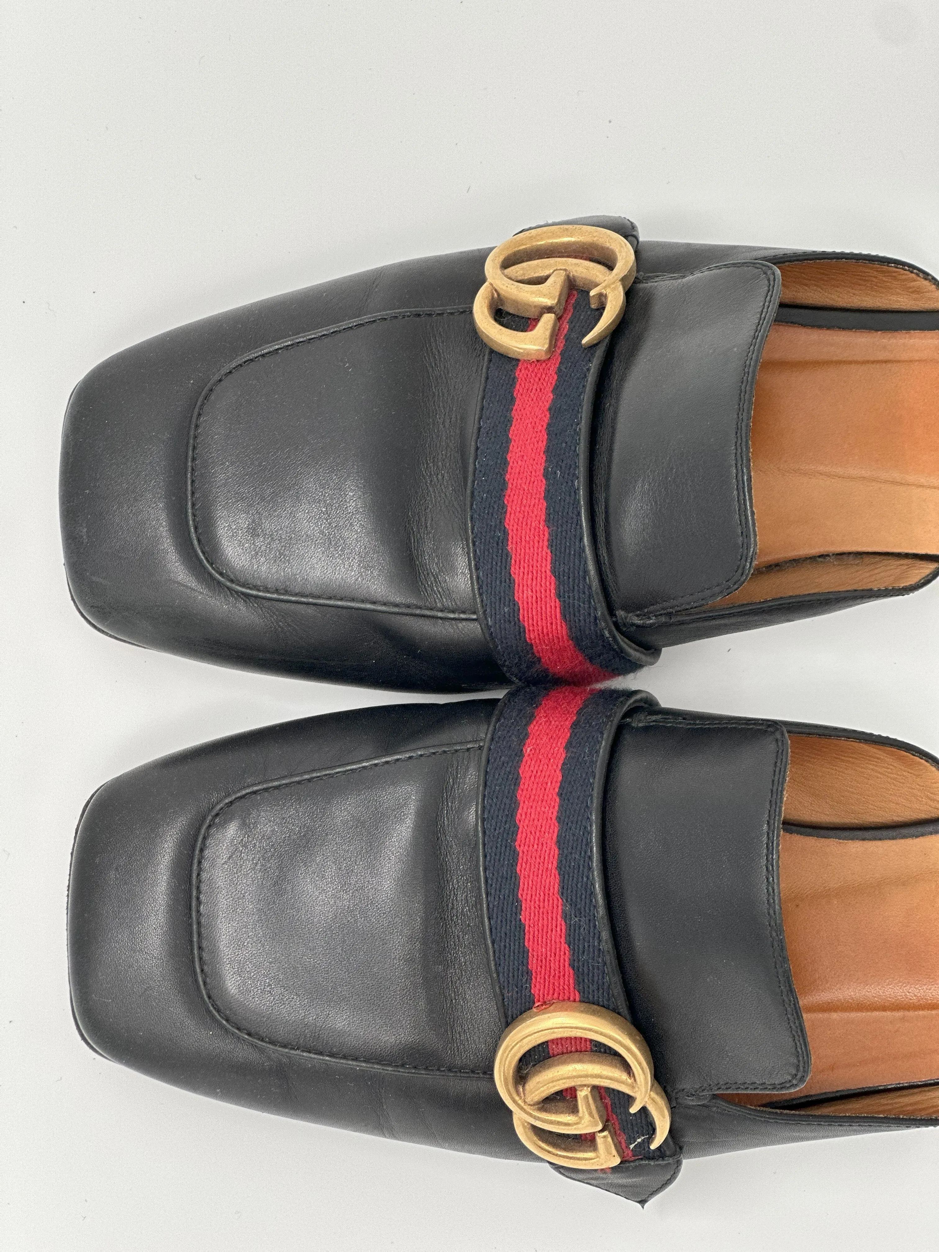 GUCCI Black Slip-On Mules