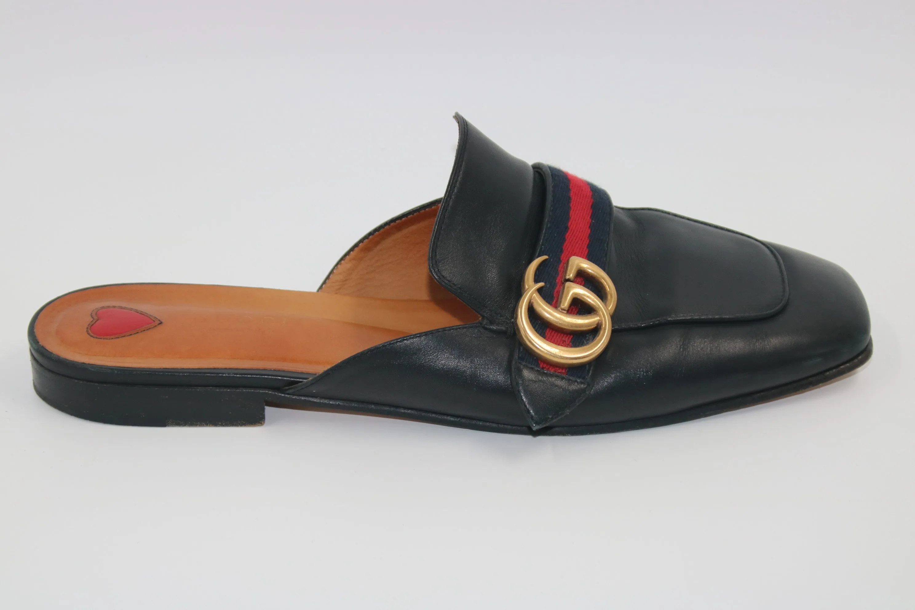 GUCCI Black Slip-On Mules