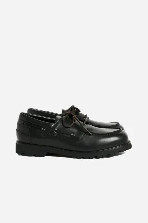 Guston Boat Shoe Black