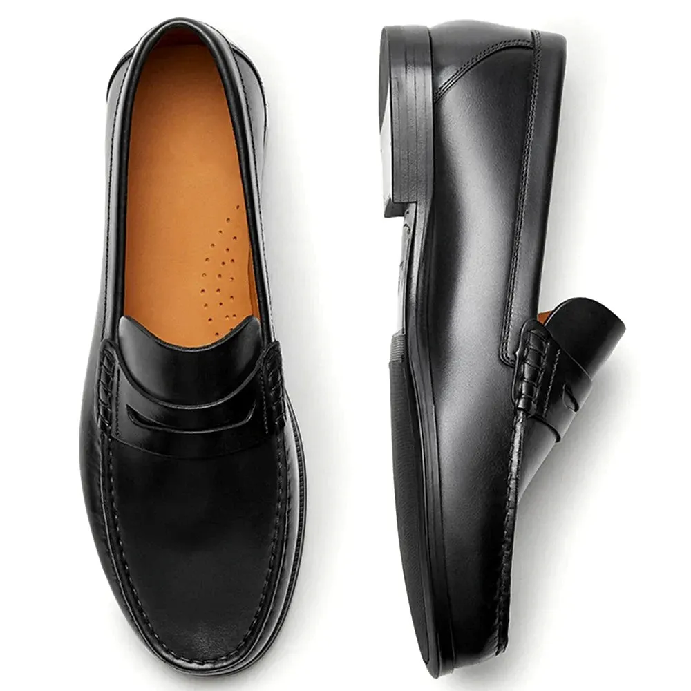 Handmade Cow Leather Loafer Shoes for Men