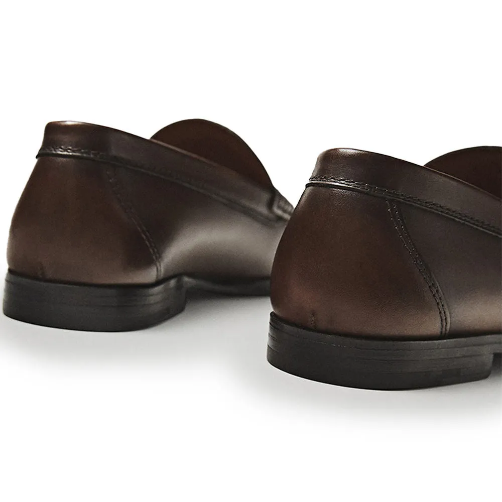 Handmade Cow Leather Loafer Shoes for Men