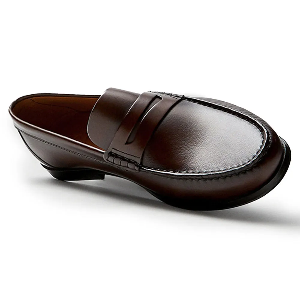 Handmade Cow Leather Loafer Shoes for Men