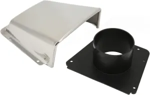 Health Gear Marine Boat Vent Cover, Solid Stainless Steel Marine Intake and Cowl Ventilator Cover with Nylon Base, Marine Vent Cover for Boats Yachts Accessory