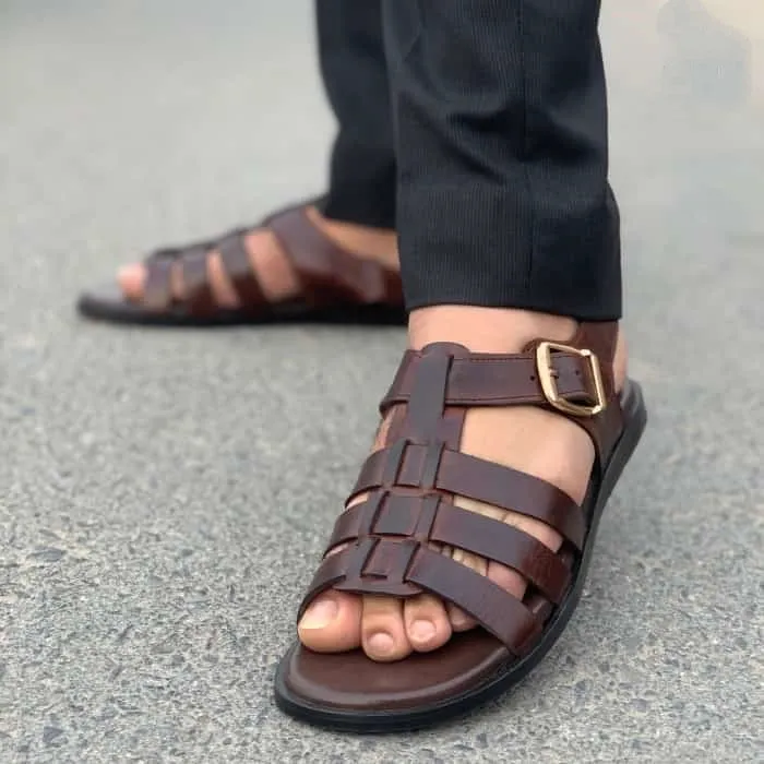 Hedgez Premium Leather Handmade Dorio Sandal -SD1021