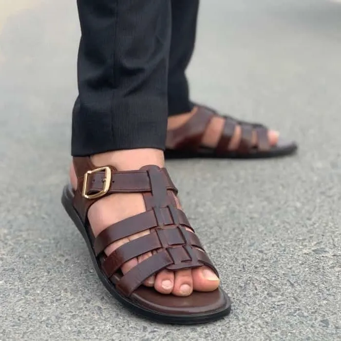 Hedgez Premium Leather Handmade Dorio Sandal -SD1021