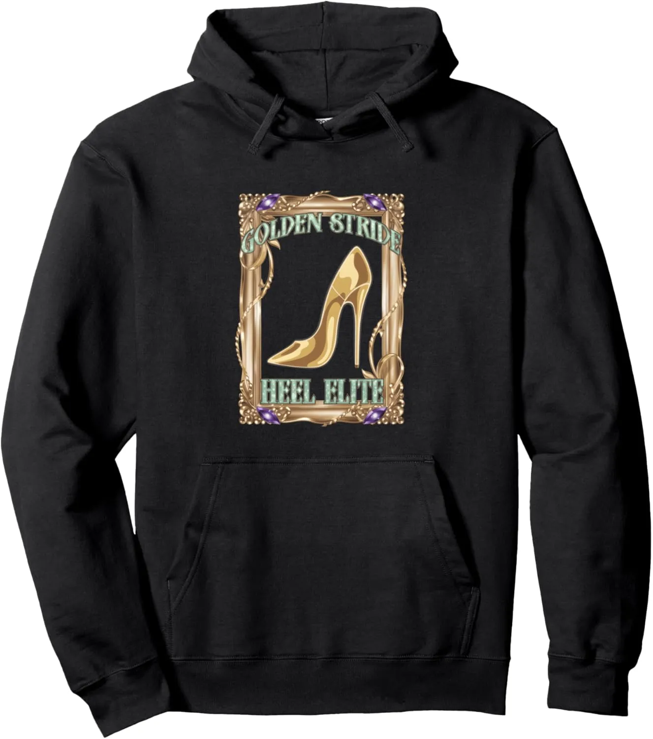 High Heels Golden Stride Heel Elite Glam Fashion Lovers Pullover Hoodie