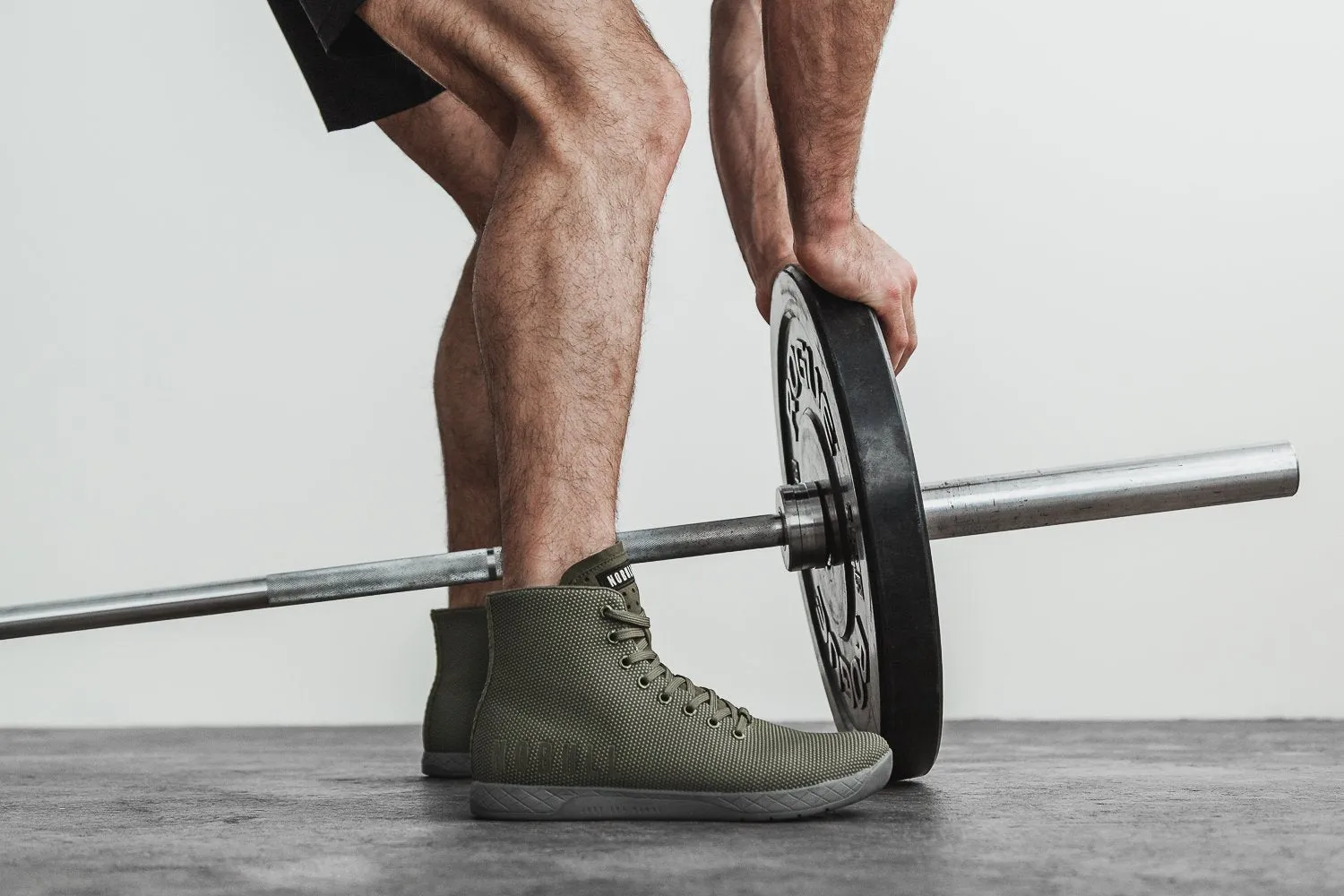 HIGH-TOP ARMY GREY TRAINER (MEN'S)