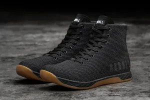 HIGH-TOP BLACK GUM TRAINER (MEN'S)