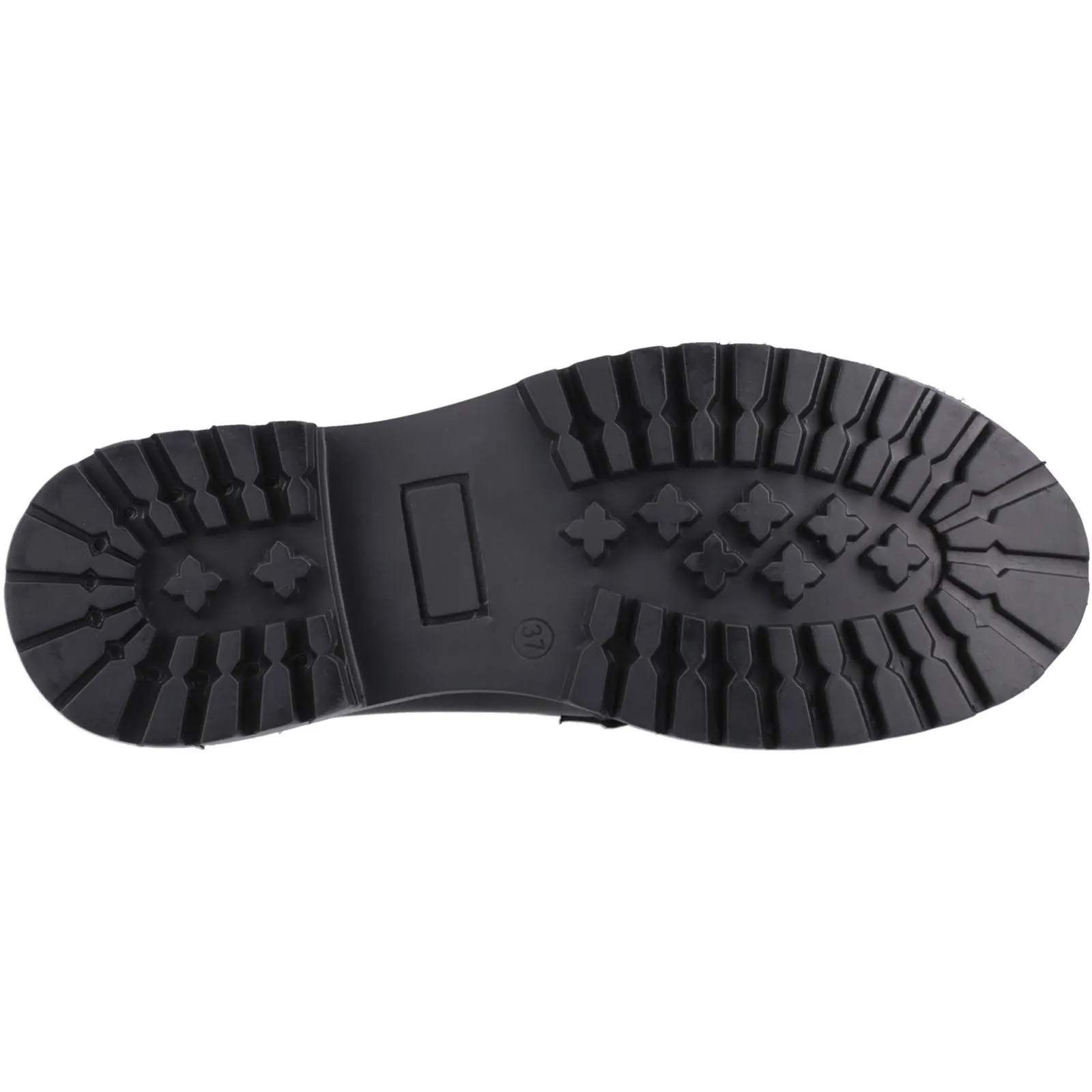 Hush Puppies Abigail Senior Leather Girls's Black Loafers