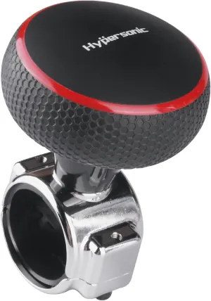 Hypersonic Large Steering Wheel Knob Spinners, Vehicle Steering Wheel Spinners Ball Durable Suicide Knob for Car, SUV, Trucks, Tractors, Boat etc (Red)