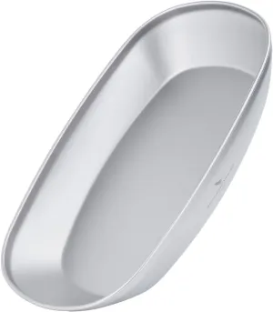 iBasingo 9.13 in Titanium Dinner Plates Camping Metal Service Dishes Lightweight Portable Outdoor Indoor Single-layer Durable Bread Dessert Vegetables Fruit Chips Kitchen Tableware Ti1142T-S