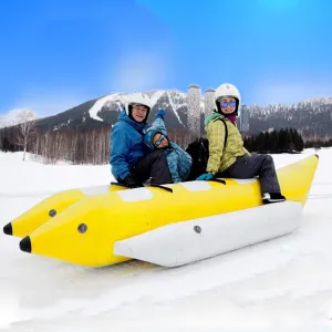 Inflatable Boat in The Park, Amusement Equipment with Multi-Person Inflatable Banana Boat, Entertainment Water Banana Boat