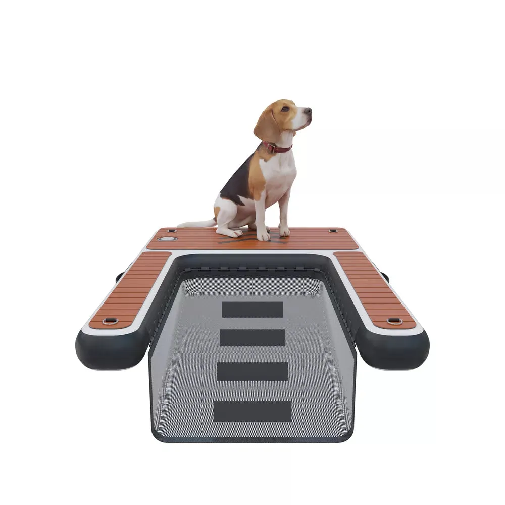 Inflatable Dog Ramp Dock Platform with Non-Slip EVA Foam