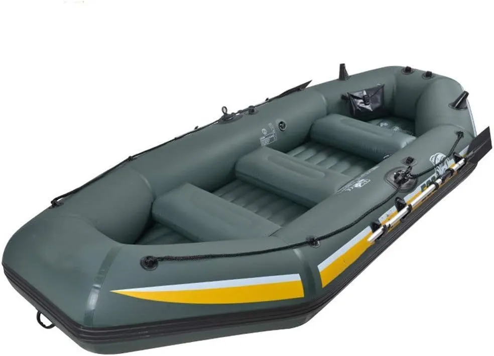 Inflatable Kayak 2 People 3 People 4 People Boat Inflatable Fishing Boat Kayak Thickening Drifting Boat Wearable Inflatable Inflatable Boat