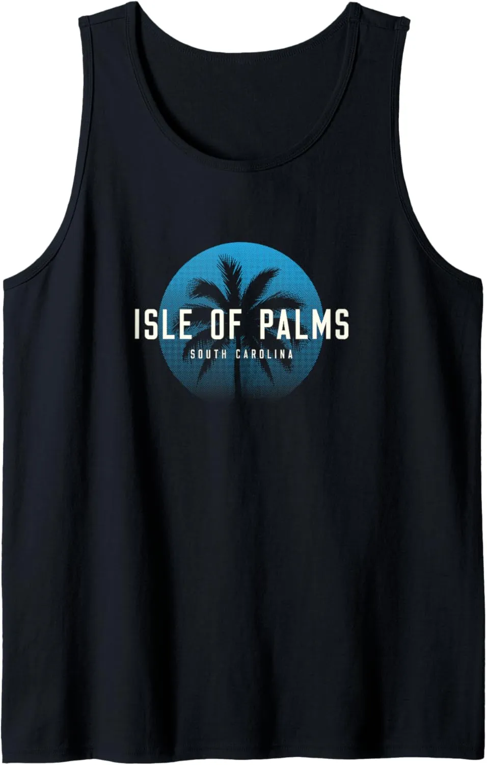 Isle of Palms SC Vintage Palm Tree Beach Design Tank Top