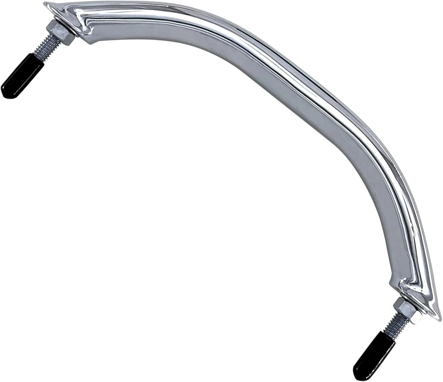 ISURE MARINE 8'' Boat Polished Grab Handle Round Tube Grab Bar Handrail 316 Stainless Steel for Marine Yacht RV
