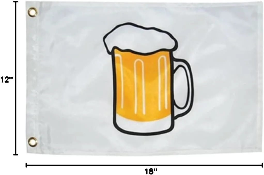 Jolly Roger Flag Nylon 12" X 18" Novelty Taylor Boat