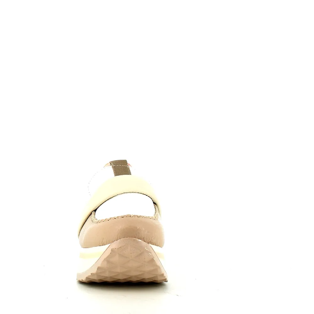 Jose Saenz Wedge Loafer Beige White