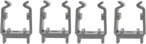 JSP Manufacturing Grey Bimini Top Boat Pole Clips 1 inch for Pontoon Bimini Top Support Poles