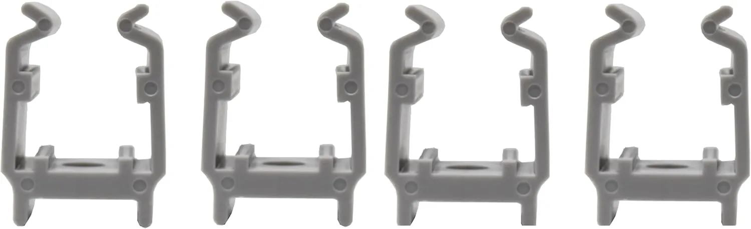 JSP Manufacturing Grey Bimini Top Boat Pole Clips 1 inch for Pontoon Bimini Top Support Poles