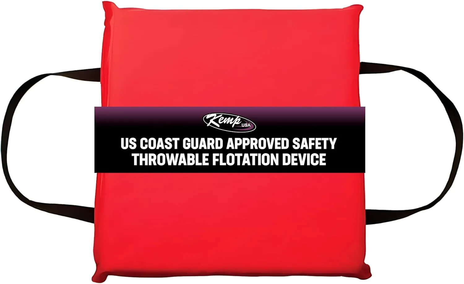 Kemp USA - Throwable Flotation Foam -Type IV USCG Boat Safety Kit Coast Guard Approved (Red)