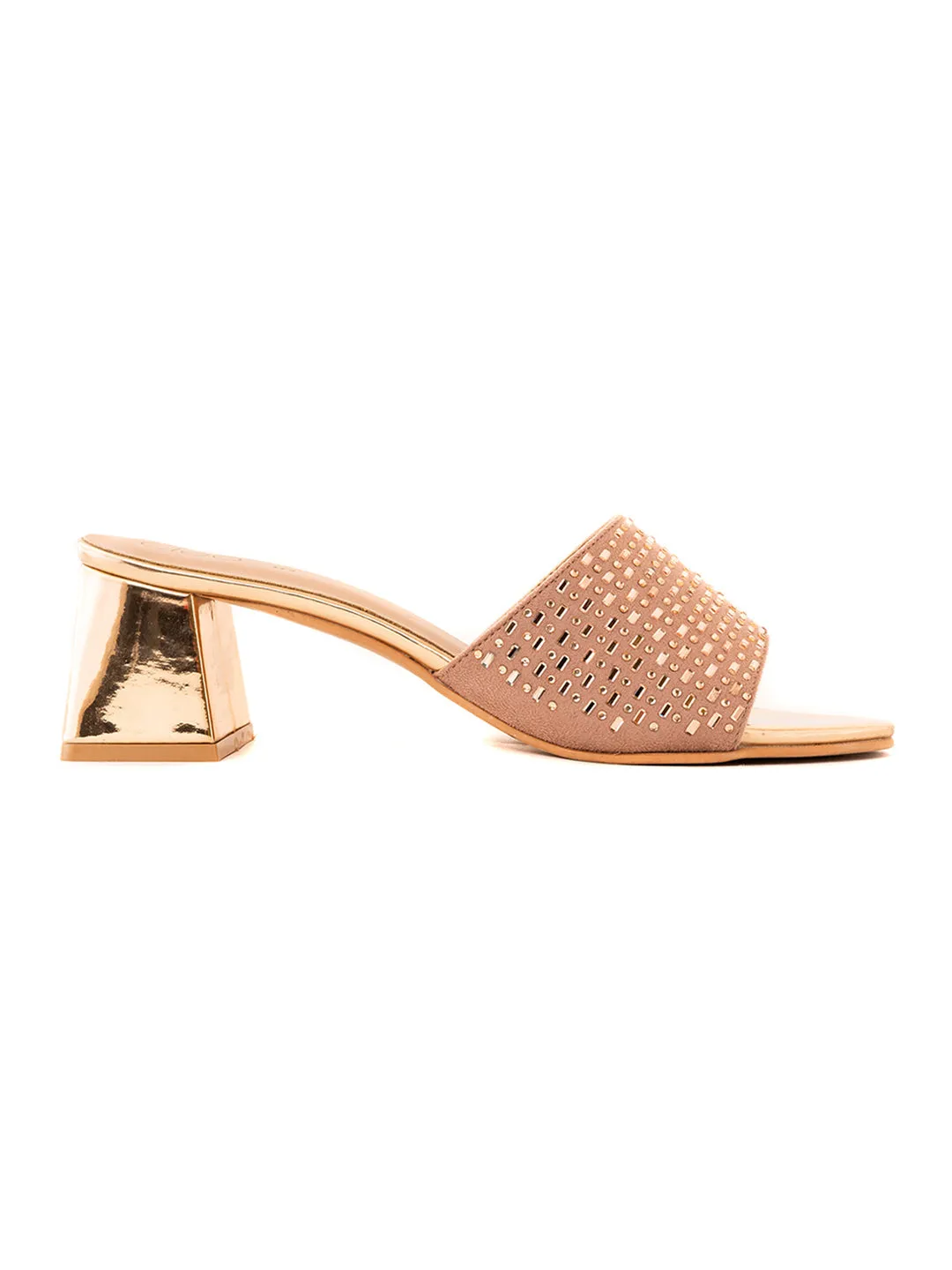 Khadim Cleo Block Heel Mule Slip On Sandal for Women