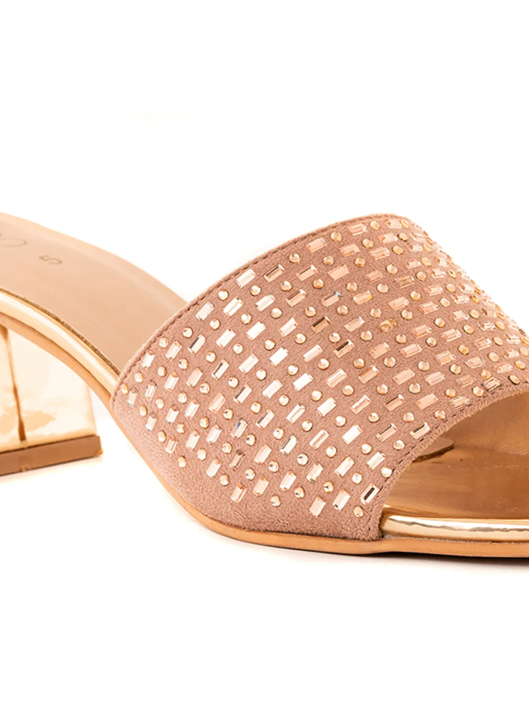 Khadim Cleo Block Heel Mule Slip On Sandal for Women