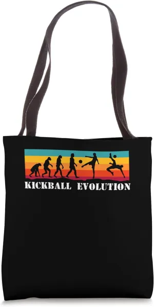 Kickball Evolution Kickball Player Team Tote Bag