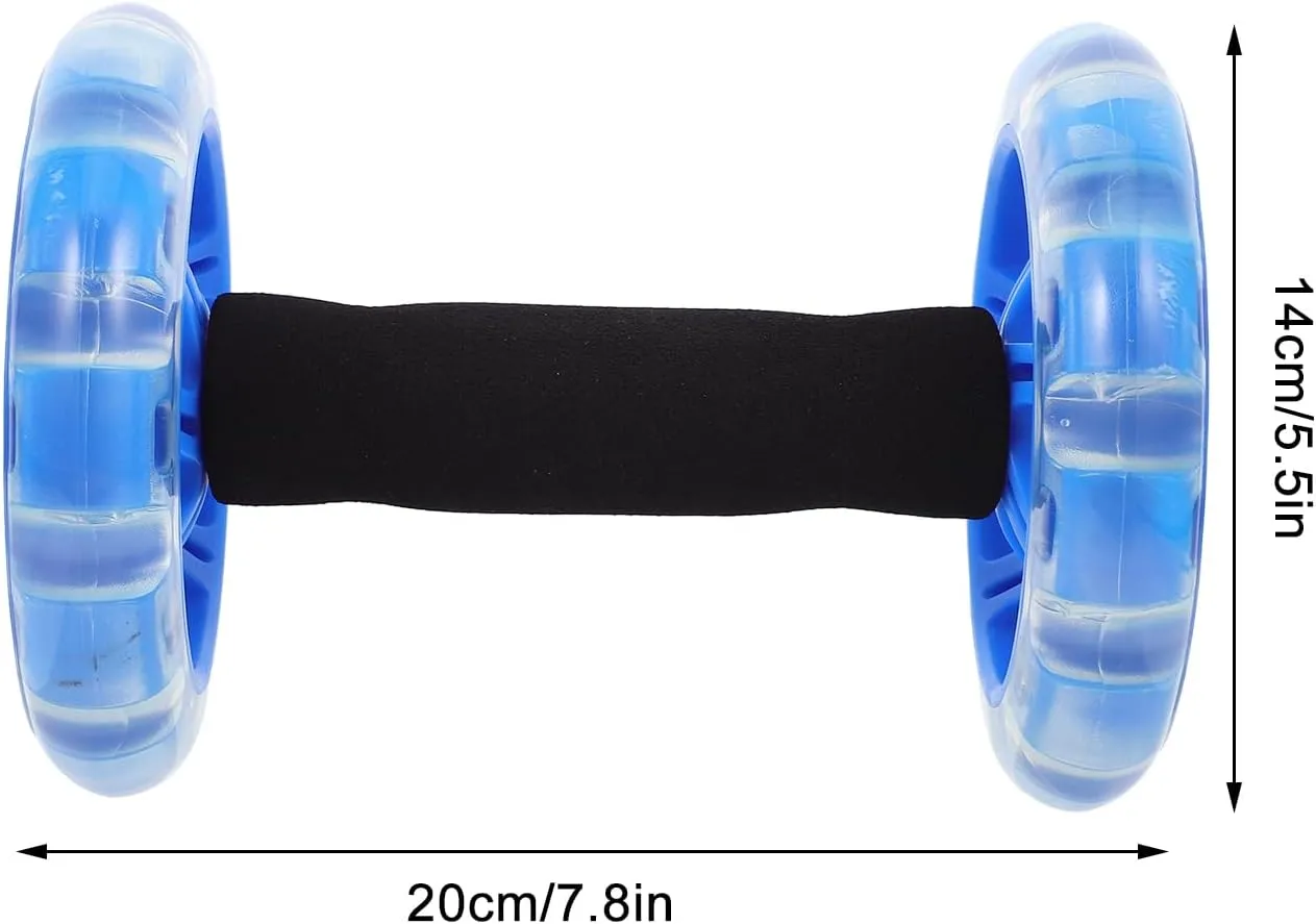 Kisangel Exercise Roller Weight Loss Equipment Exercise Abdominal Roller Ab Exercise Roller Hand Weights Dumbbell Yellow Fitness Exercise Device Fitness Wheel Wire Wheel