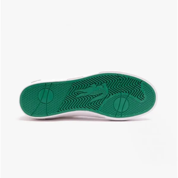 Lacoste L004 Mens Canvas Casual Trainers White/Grey