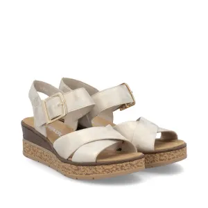 Ladies 63795 - Ladies Wedge Sandal in Beige