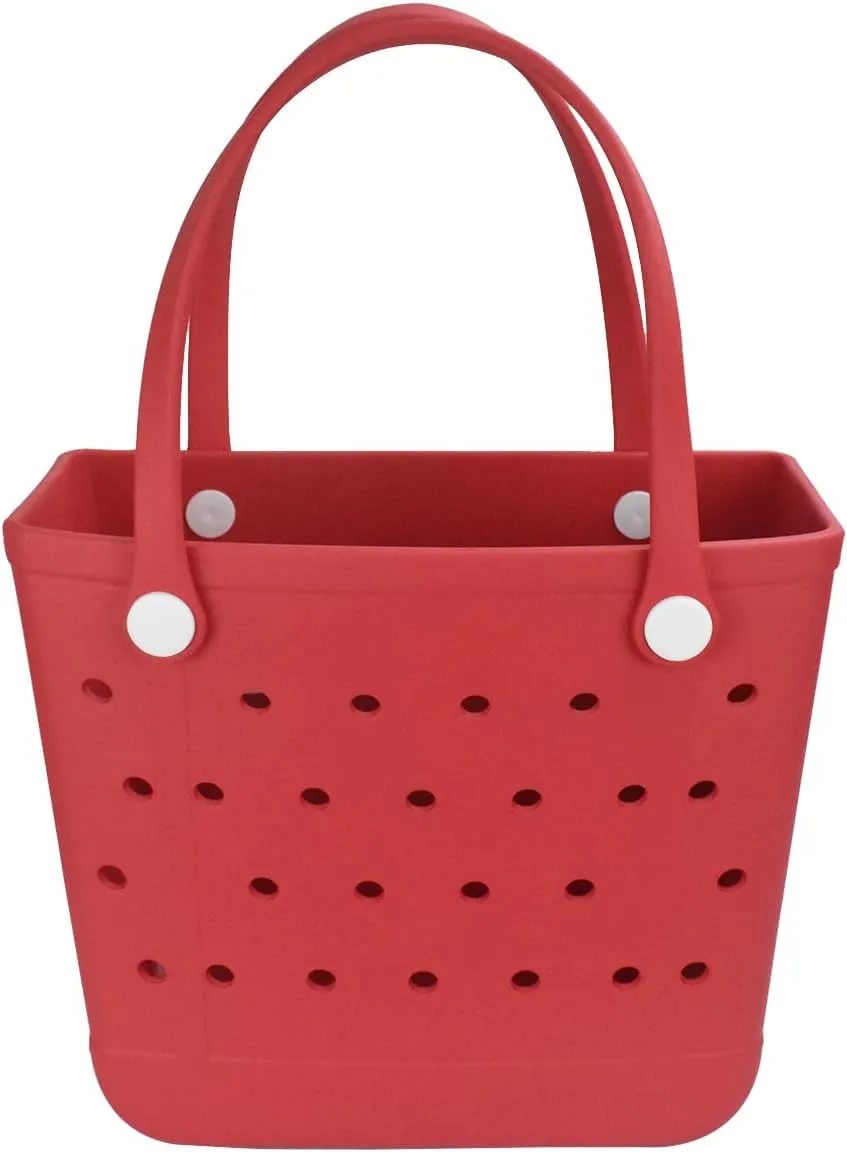 Large Beach Bag, Rubber Beach Tote Bag, Waterproof Washable Durable Open Beach Bag Tote for Beach Boat Pool Sports