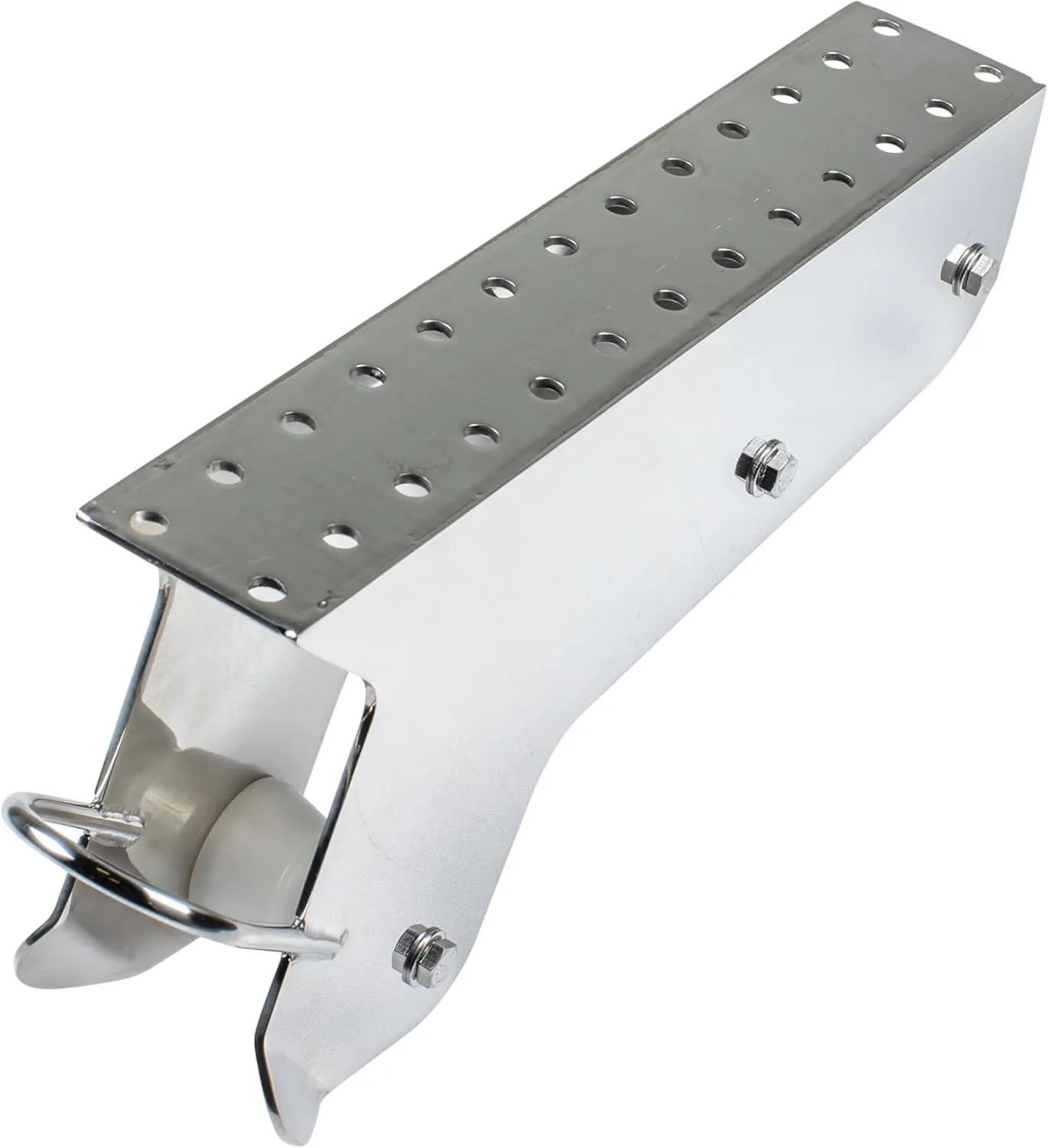 Lewmar Pontoon Bow Roller for use with fluke or plow Style Anchors, 316 Stainless Steel Construction, Durable Delrin Rollers, underdeck Mount, use with Venta Pontoon Anchor Winch - 2020209575