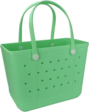 Lightweight Rubber Beach Bag X Large Tote Bag for Waterproof, Durable Open Handbag for Boat Pool Sports Gym