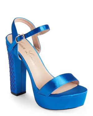 Lorraine Wedding Bridal Platform High Lauren Prom Sandal Satin Exceptional Open Pump Carly Door-to-door