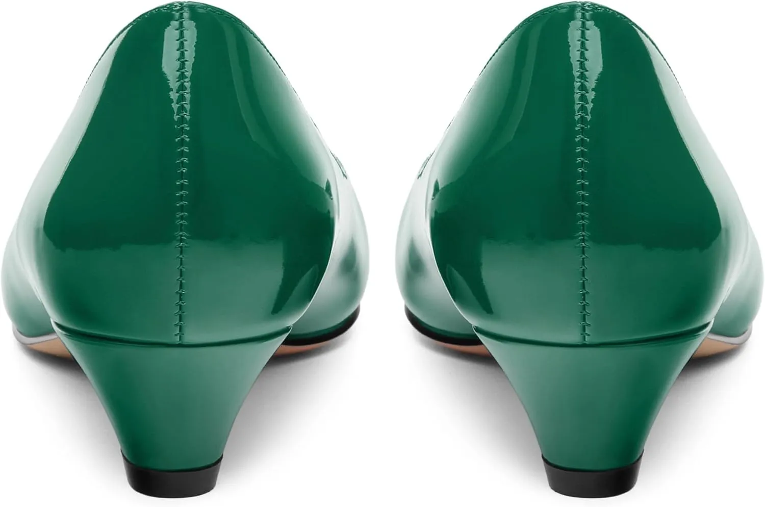 Low Heel Kitten Heel Shoes for Women. The Small Square Shaped Toe Cap is Classic and Fashionable, and They are Suitable for Various Occasions. 1.4 inches