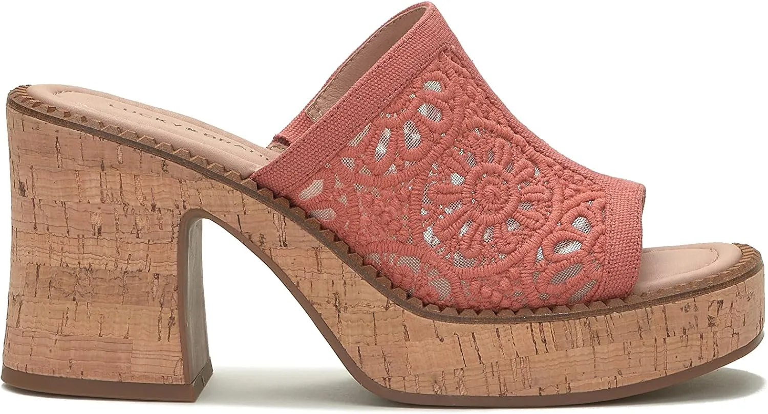 Lucky Brand Women's Talvy Macrame PlatformSandal