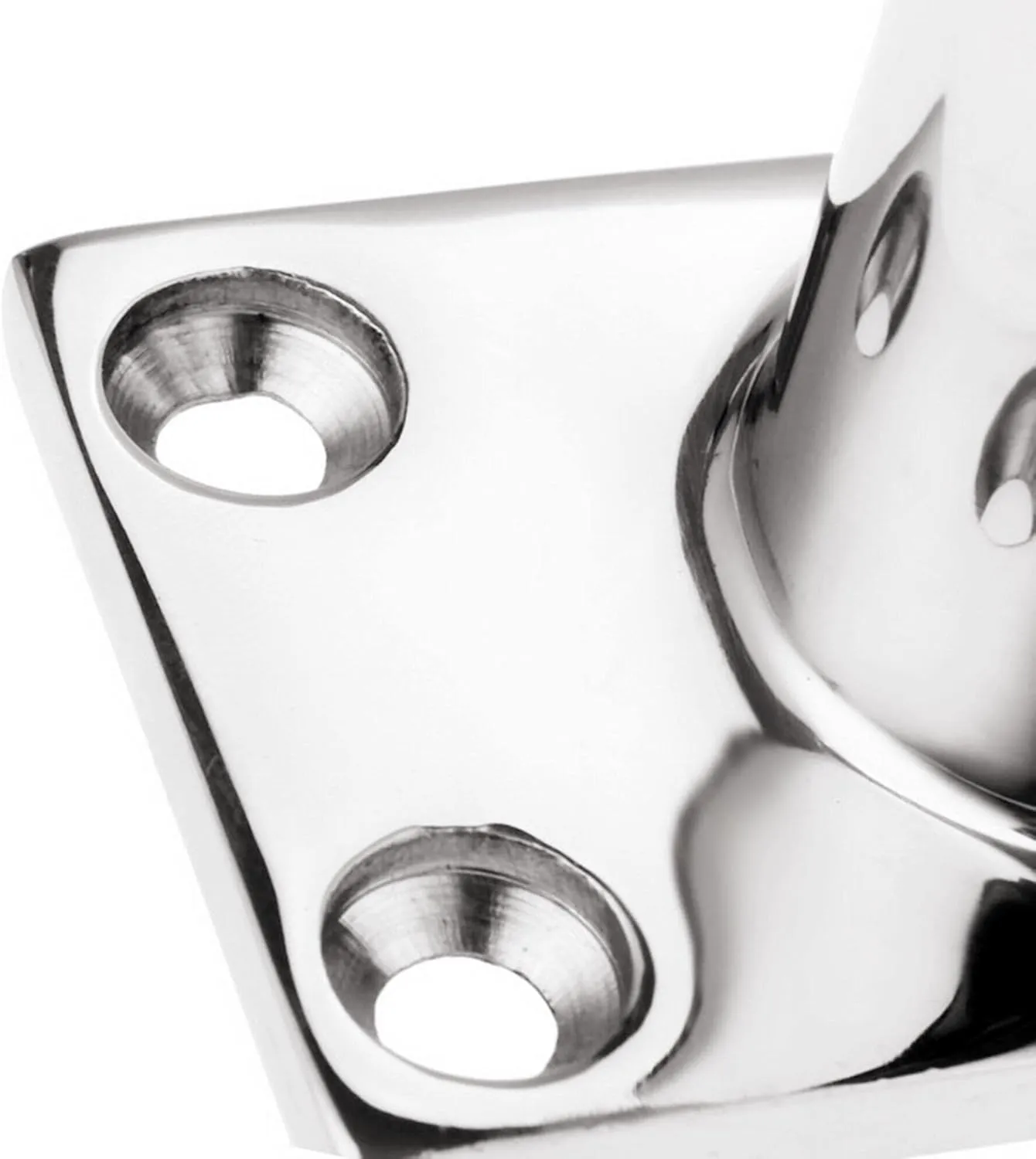 Marine Boat Rectangular Base，Heavy Dudy 316 Stainless Steel Yacht Hand Rail Fitting Rail Tube Stanchion Base Column Accessories