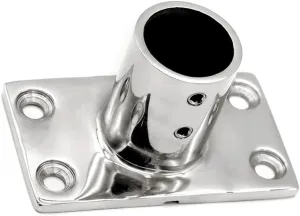 Marine Boat Rectangular Base，Heavy Dudy 316 Stainless Steel Yacht Hand Rail Fitting Rail Tube Stanchion Base Column Accessories