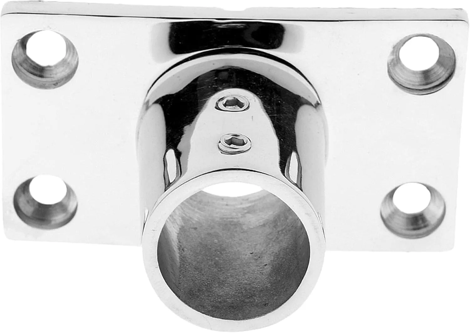 Marine Boat Rectangular Base，Heavy Dudy 316 Stainless Steel Yacht Hand Rail Fitting Rail Tube Stanchion Base Column Accessories