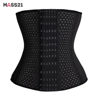 MASS21 6 Rows Hook Waist Cincher Air Hole Breathable Body Shapewear Belt Corset Cincher Trainer Girdle slimming Tummy -D